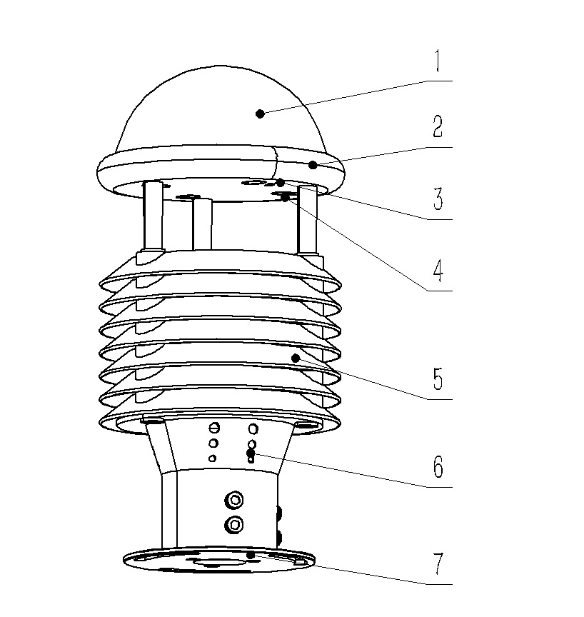 空气质量气象传感器产品结构图